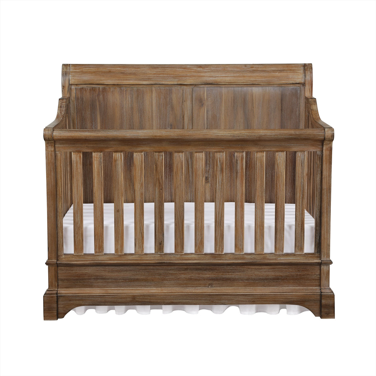 Bertini Pembrooke 5 in 1 Convertible Crib for Nursery Natural Rustic Bertini Baby DHP Furniture